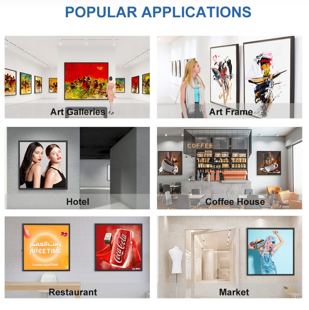 square digital signage application