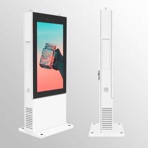 42 inch floor standing digital signage double sided touch screen kiosk water proof outdoor advertising display