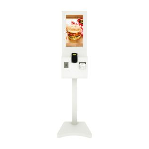 21 inch touch screen kiosk self service pos for restaurant