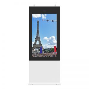 42 inch floor standing digital signage double sided touch screen kiosk water proof outdoor advertising display