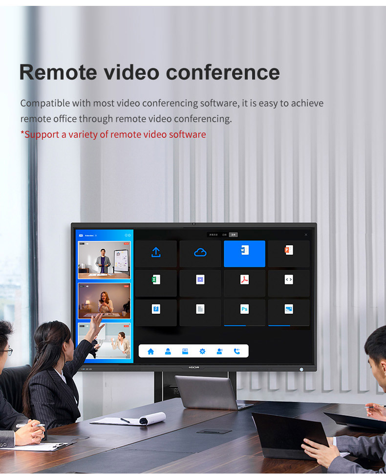 10- interactive whiteboard remote video conference