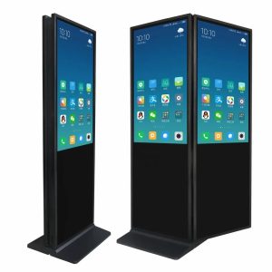 Indoor Interactive Kiosk LCD Signage Totem Floor Stand Touch Screen Digital Advertising Display Board for Restaurant