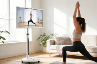 Fvasee Portable Smart TV for Home Fitness: Flexible Workout Display