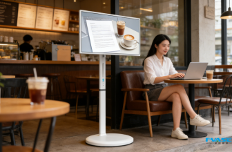 Fvasee Portable Smart TV for Home Office: Flexible Work & Smart Display