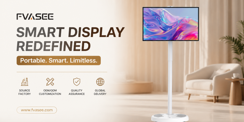 Mobile Smart Display for Small Apartments | Space-Saving Smart Entertainment