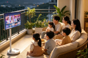 Battery Powered Smart TV for Balconies | Outdoor Entertainment Made Easy