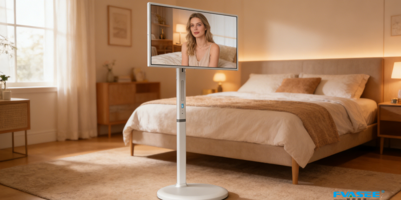 Lazy Watching Setup | FVASEE Mobile Smart Display for Ultimate Comfort