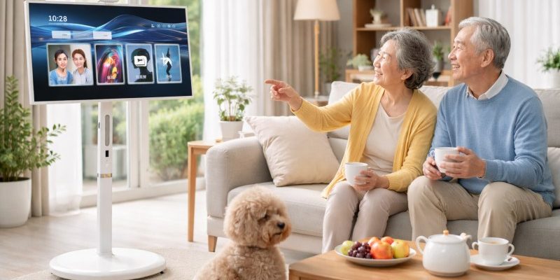 FVASEE Portable Smart TV for Senior-Friendly Homes | Easy & Comfortable Viewing