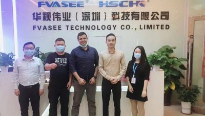 Foreign customers visit our factory